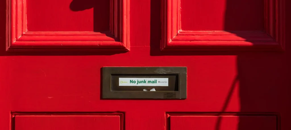 No junk mail